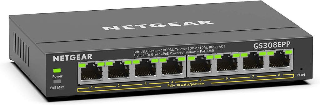 5-Port Gigabit Ethernet Unmanaged PoE Switch with 4 x PoE+ @ 83W Q5298