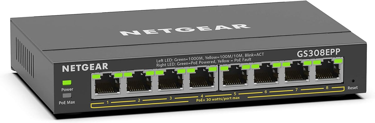 5-Port Gigabit Ethernet Unmanaged PoE Switch with 4 x PoE+ @ 83W Q5298
