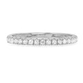 0.57 ct Round Cut Natural Diamond SI1-SI2 J-K Solid 14K White Gold Stackable Ring E95610