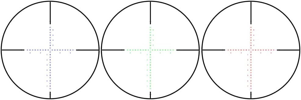 6-24x50 Scope Red/Green/Blue Illuminated Reticle H4066
