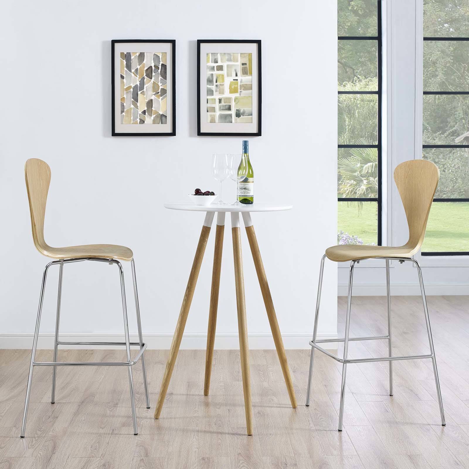 Natural Passage Dining Bar Stool Set of 2 U87393