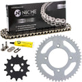 Drive Sprocket Chain Combo Front 14 Rear 46 Tooth 420HZ Standard 110 Links Pack of 2 E639