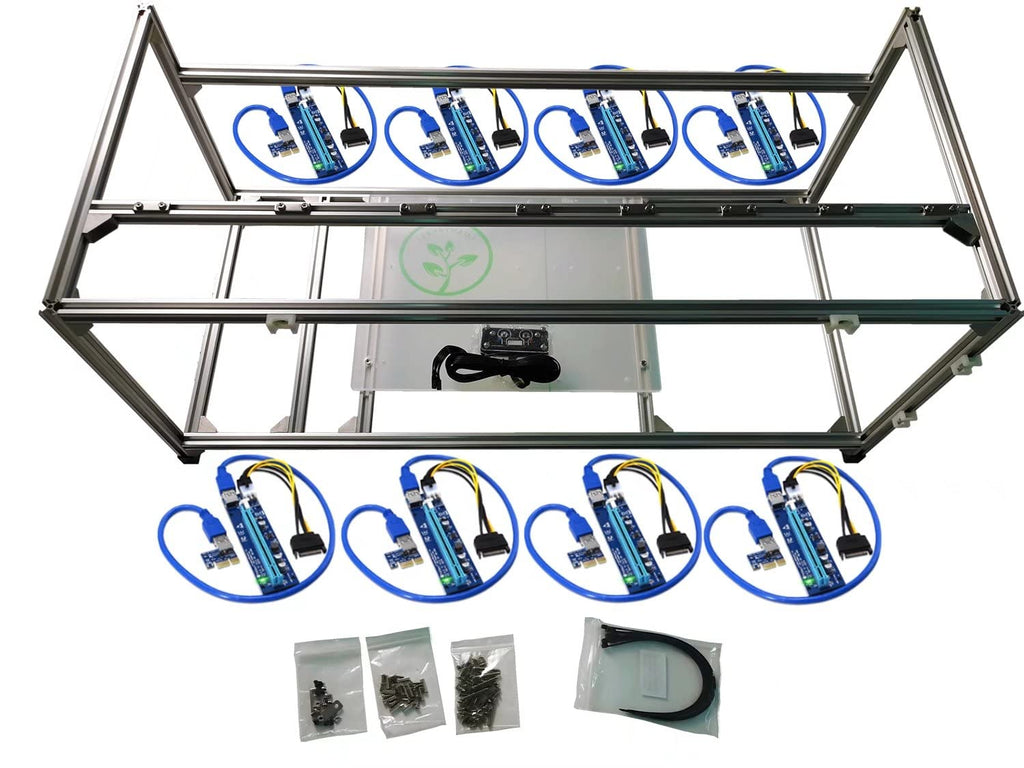 8 PCIe Mining Rig Frame Open Case K2126