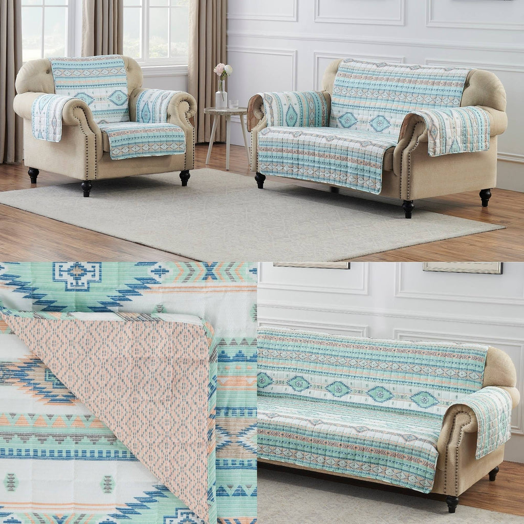 Tan Reversible Sofa Protector G807486