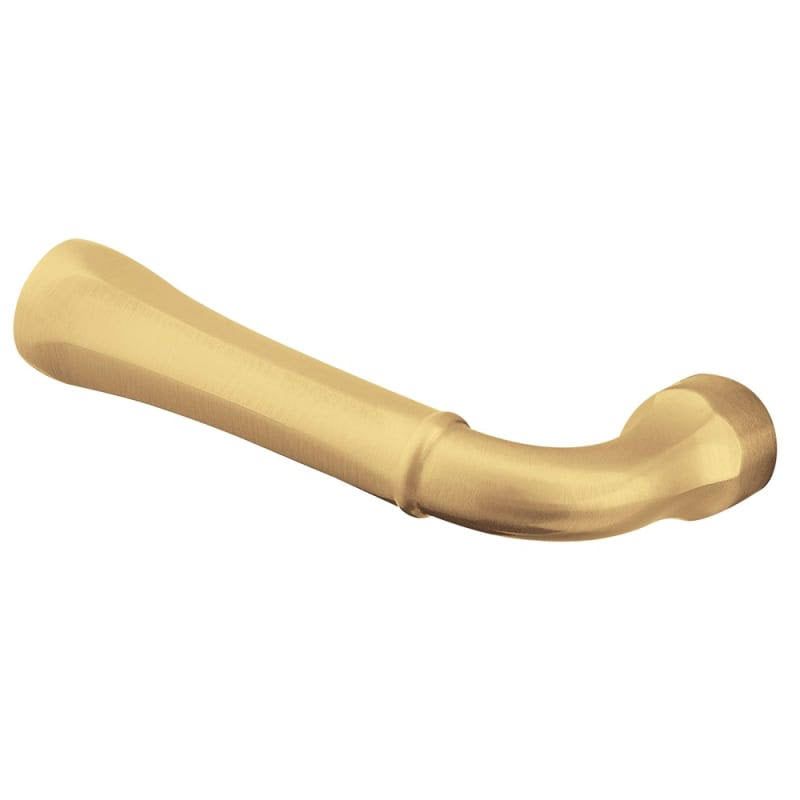 Satin Brass and Brown Single Left Hand Estate Lever R54623