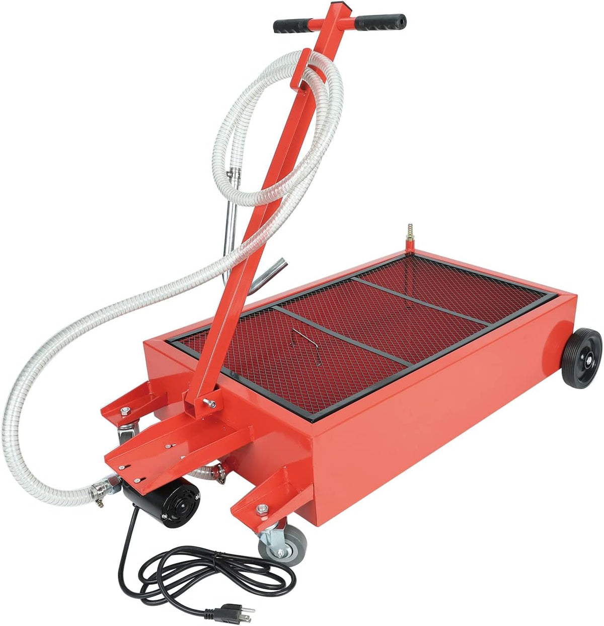 17 Gallon Low Profile Portable Oil Drain Pan with 12V DC Electric Pump G228464