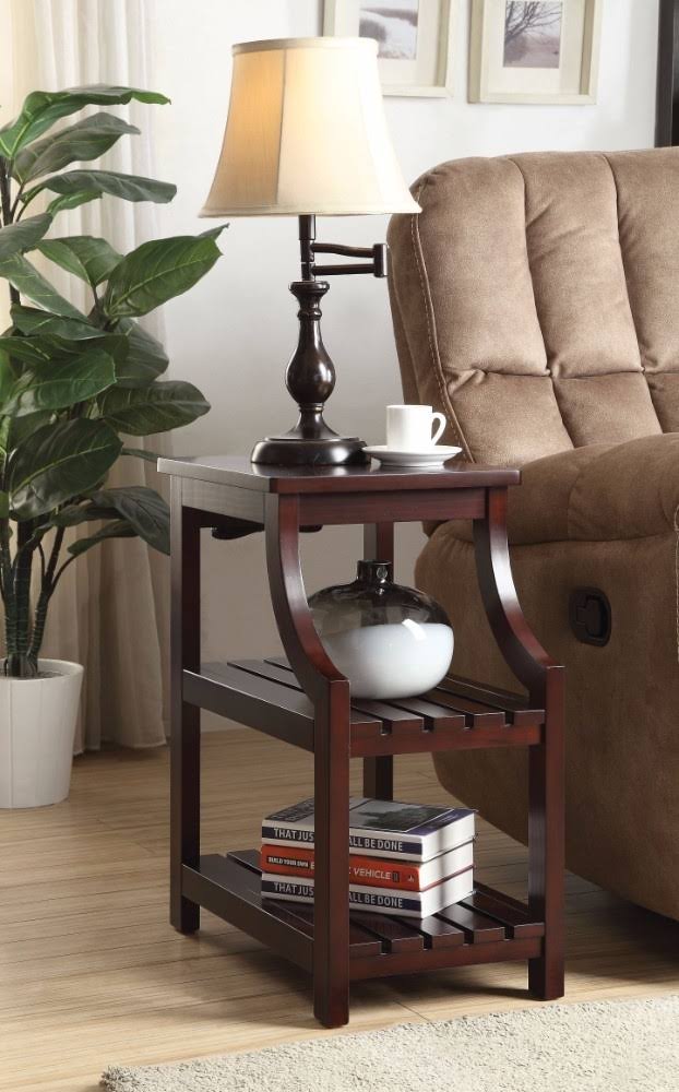 Espresso Side Table with USB A4413