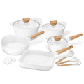 15 Pc Non-Stick Cookware Set with Utensil N634