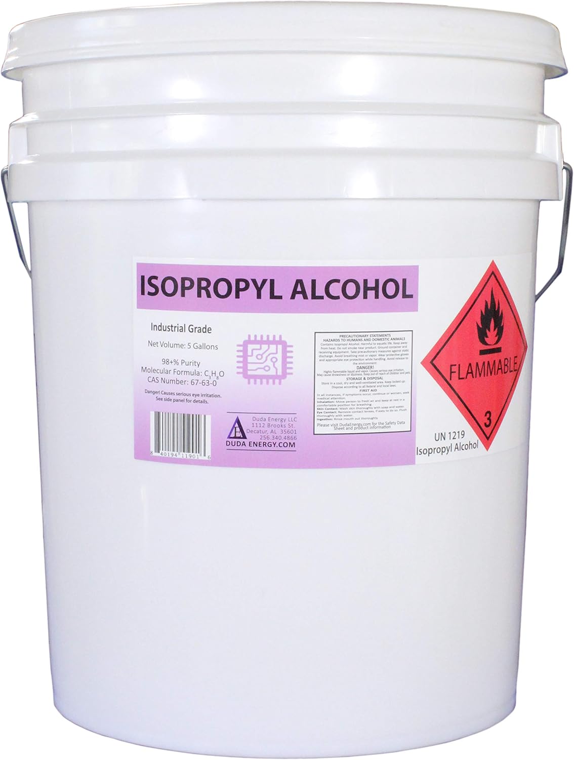 Isopropyl Alcohol Concentrated Rubbing Alcohol, White, 640 Fl Oz F795889