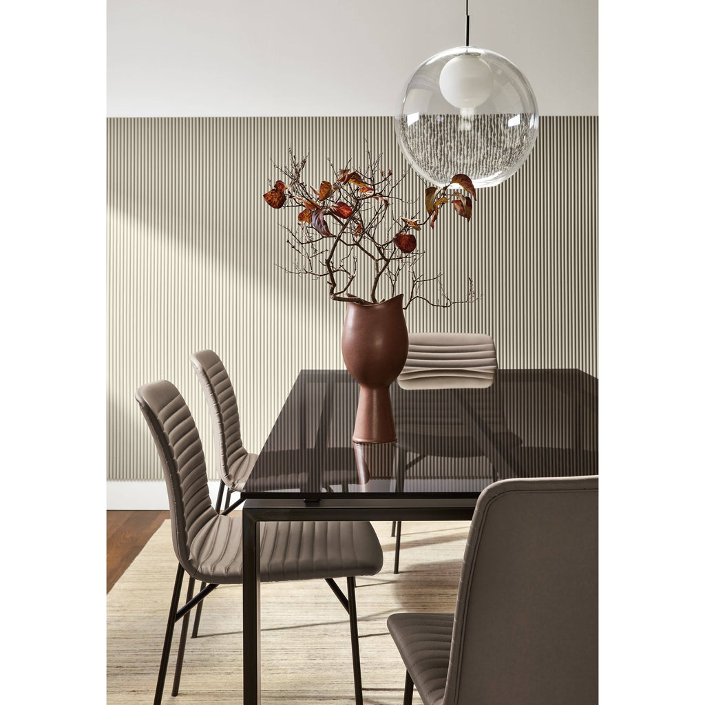 Satin Etched Tempered Glass Top Square Table F100