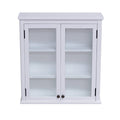 Wall Mounted Bath Storage Cabinet with Glass Cabinet Doors G2685