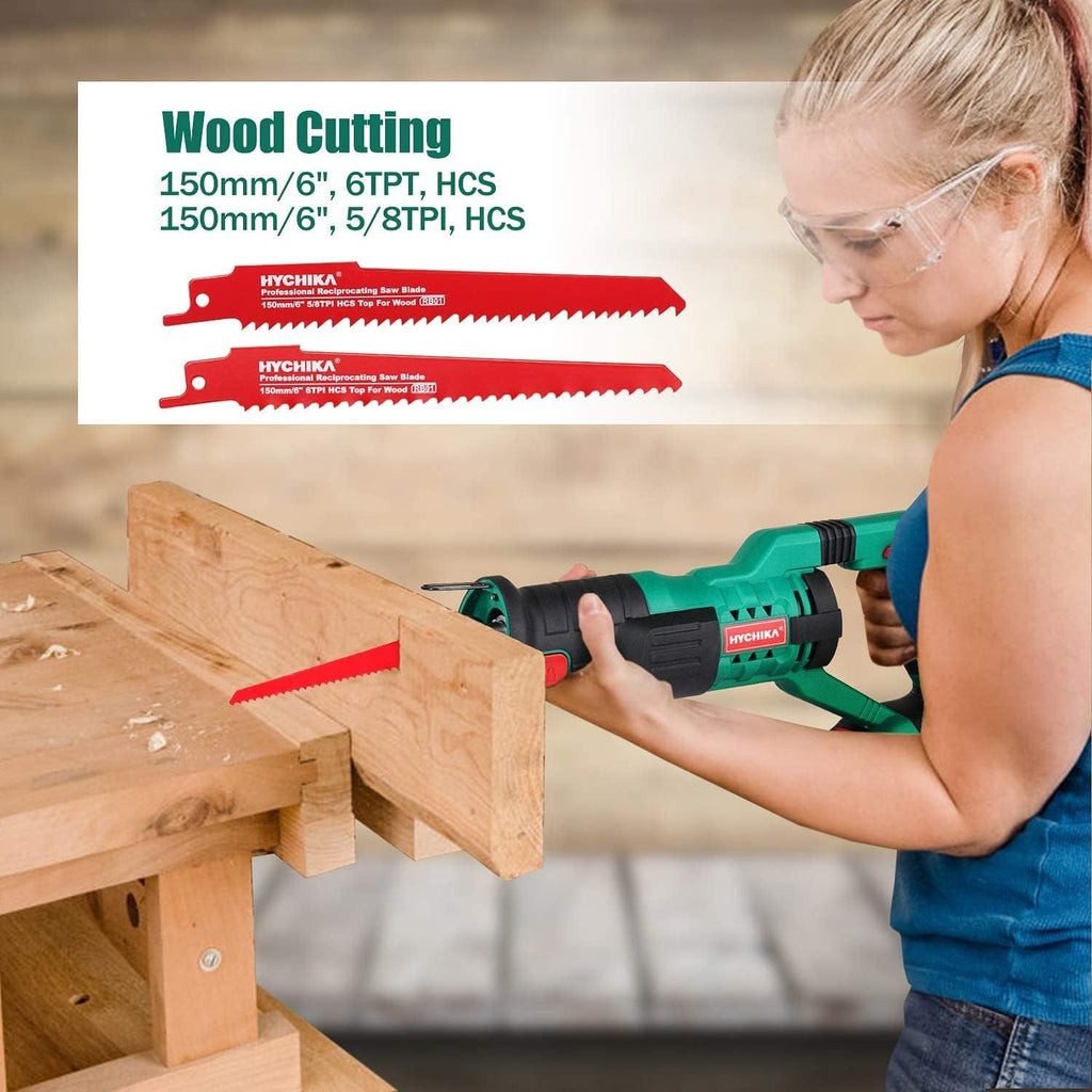 Cordless Reciprocating Saw 20V 2Ah 2 Batteries 4 Saw Blades M5157