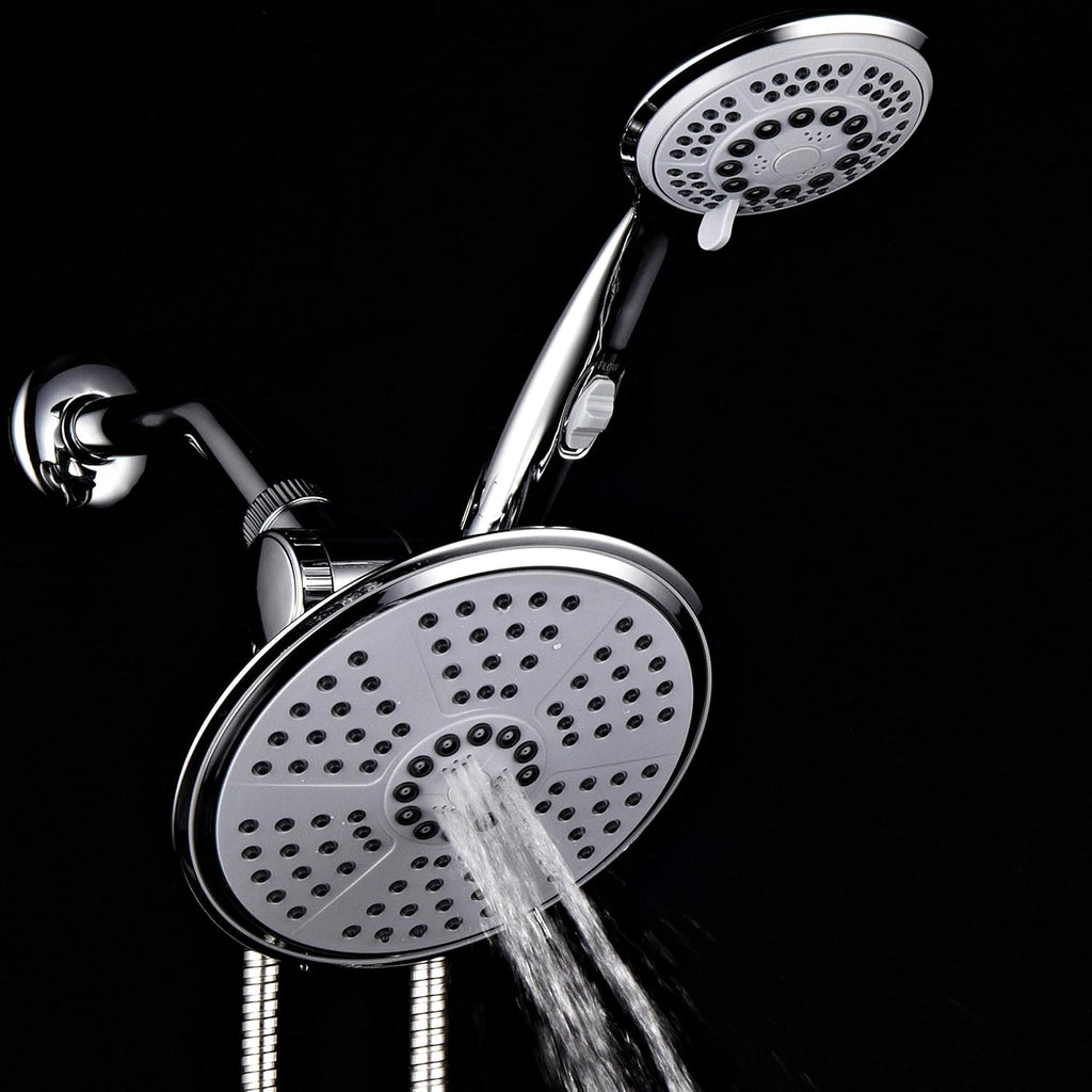 Chrome Finish Rainfall Combo Shower Head with Hand Shower W899930