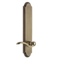 Vintage Brass Passage Door Lever with Arc Plate Y2922