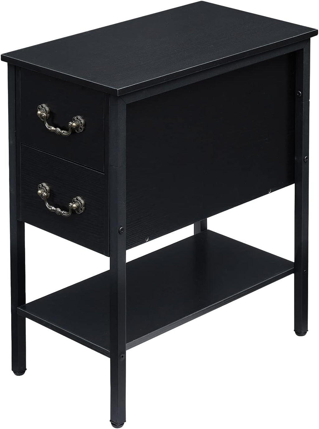 Brown 2 Drawer Nightstand with Shelf H130972