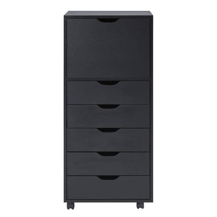 6-Drawer Black Office Storage Cabinet U16714