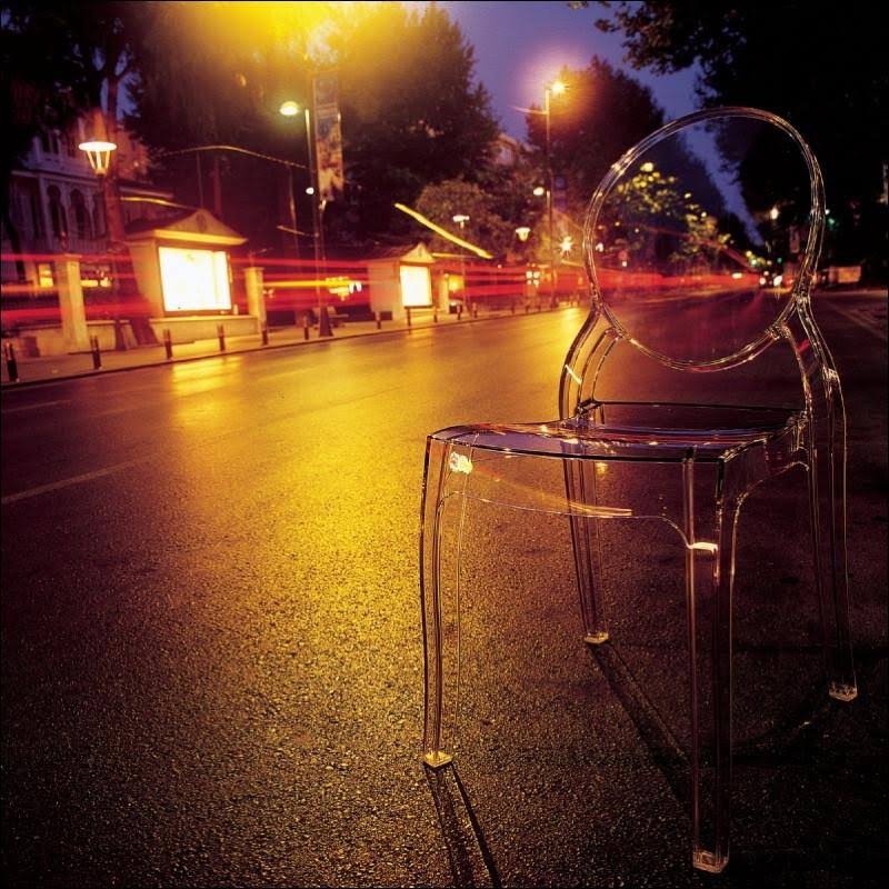 Glossy Red Polycarbonate Dining Chair D73048