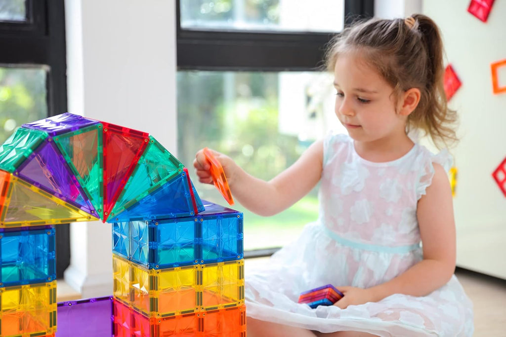 66PCS Magnetic Tiles Building Blocks Y499249