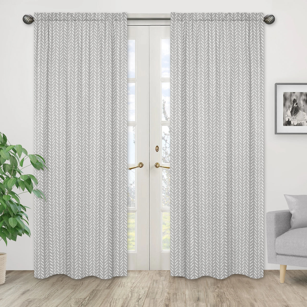 Rod Pocket Curtain Panels L14073
