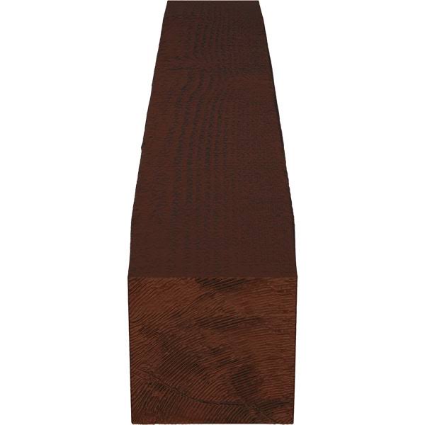 Rough Sawn Faux Wood Fireplace Mantel, Natural Pecan X570624