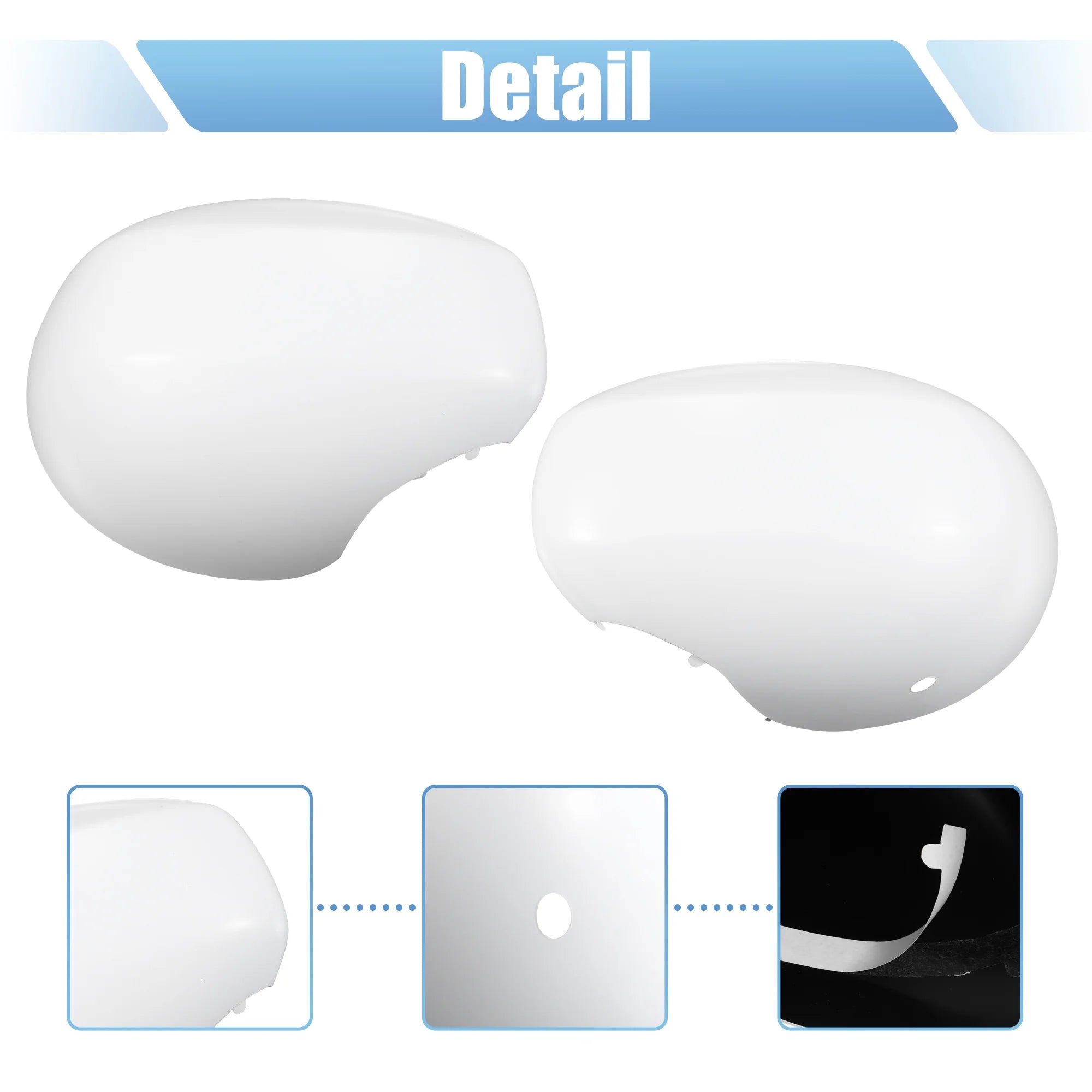 White Exterior Rear View Mirror Cover for Mini Cooper F54 Clubman C92144