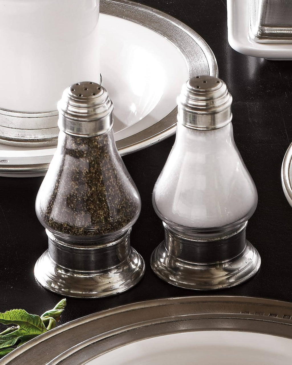 Pewter Siena Salt & Pepper Set Y6836