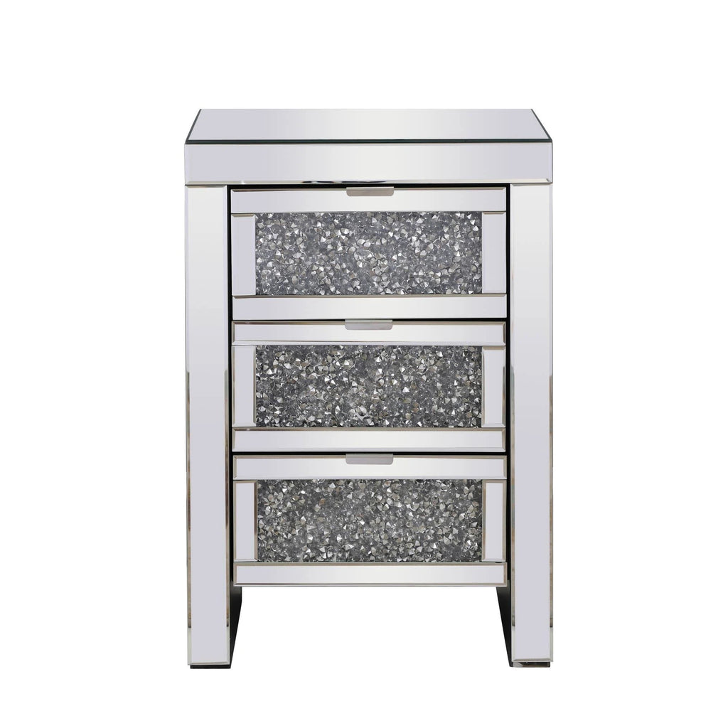 Silver Cut Crystal Bedside Table T18823