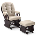 Linen Glider and Ottoman U8558