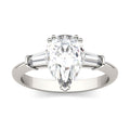 Pear Cut Moissanite Engagement Ring 2.47 DEW I290928