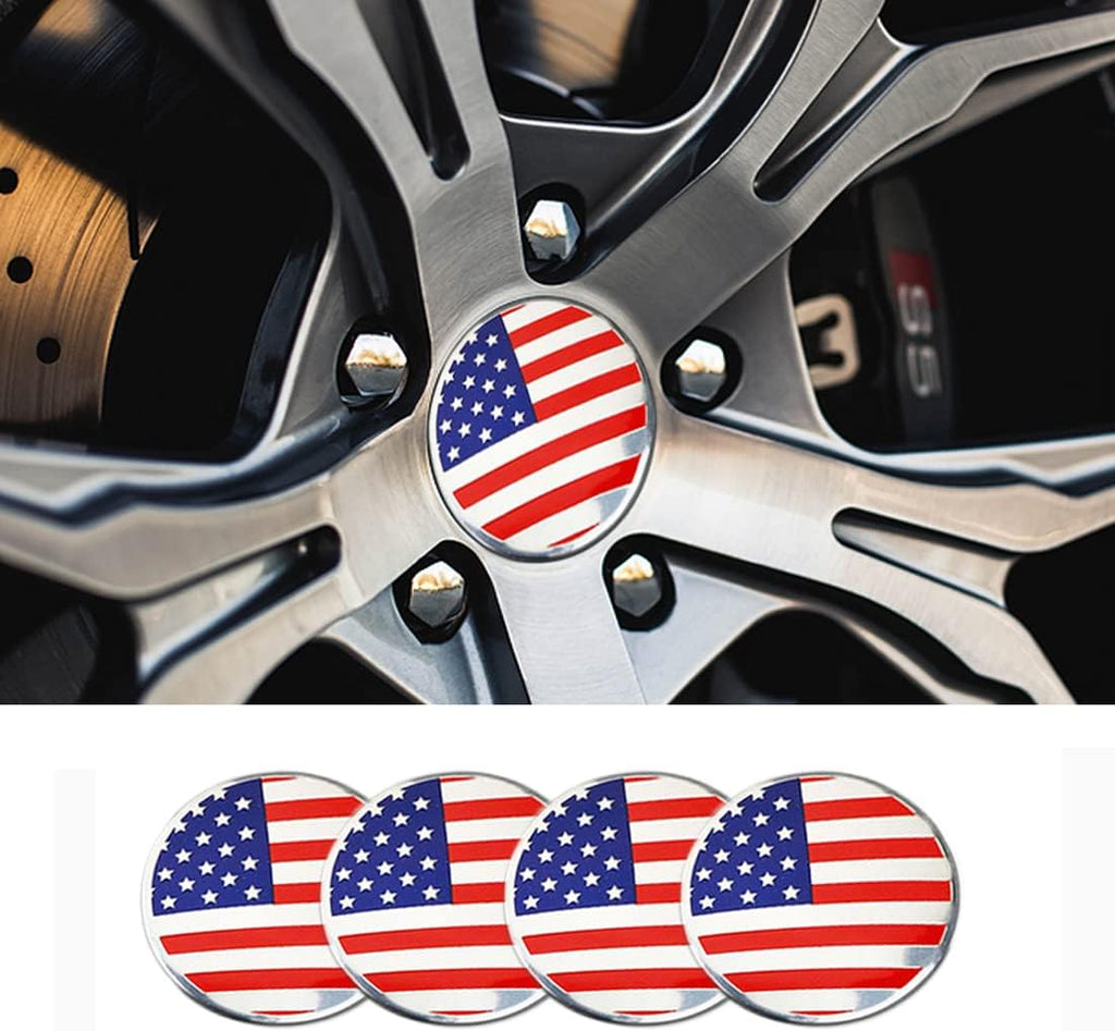 4 x 2.22inch ABS Wheel Center Cap Sticker V40957