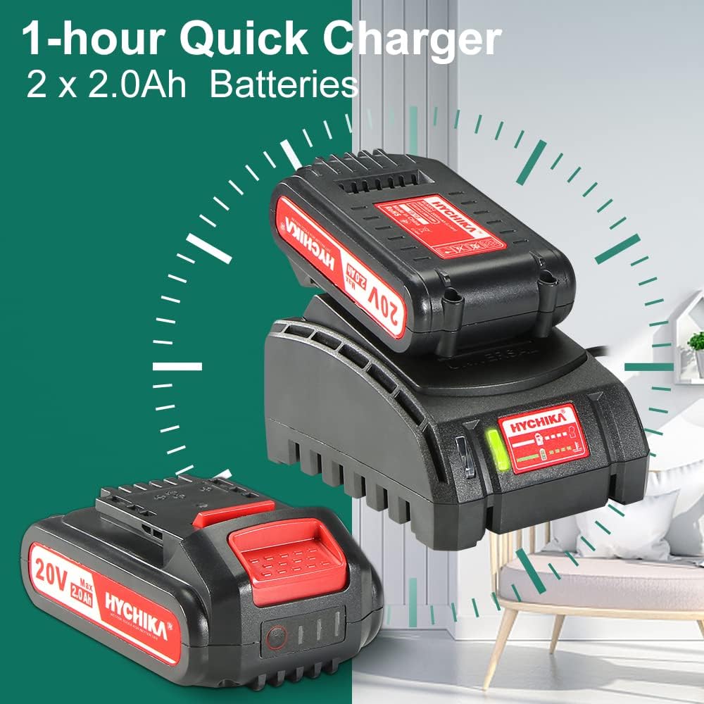 Cordless Reciprocating Saw 20V 2Ah 2 Batteries 4 Saw Blades M5157