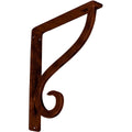 Antiqued Copper Wrought Iron Bracket R615