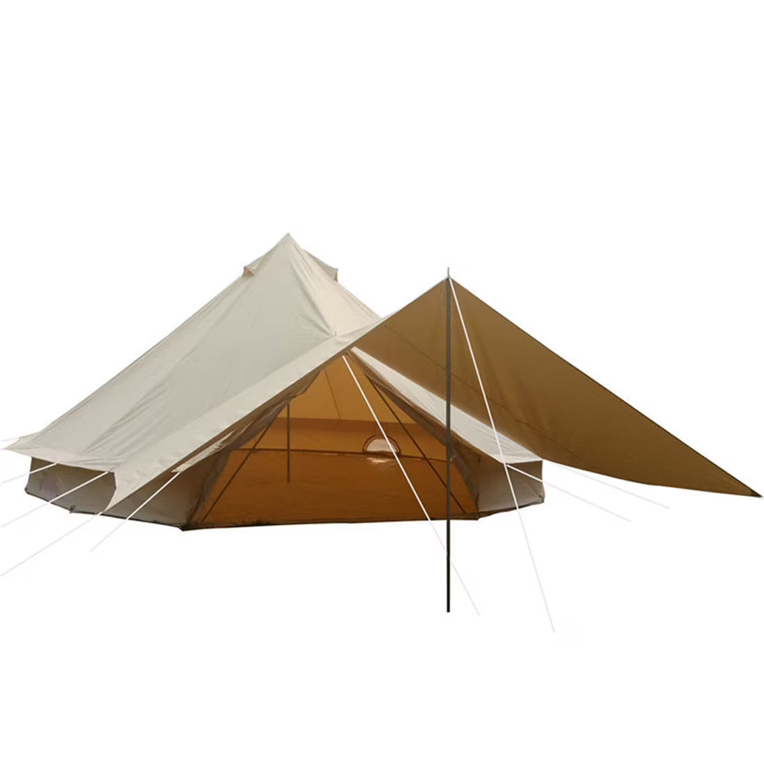 19.69ft Camping Bell Tent with Front Awning I4401
