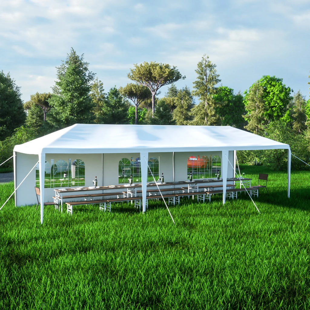 10x30' Outdoor Canopy Tent with 8 Removable Sidewalls Q7653