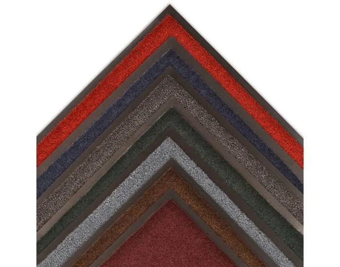 Charcoal Carpeted Entry Mat 4 ft Length 60 ft Width Vinyl Backing Q942