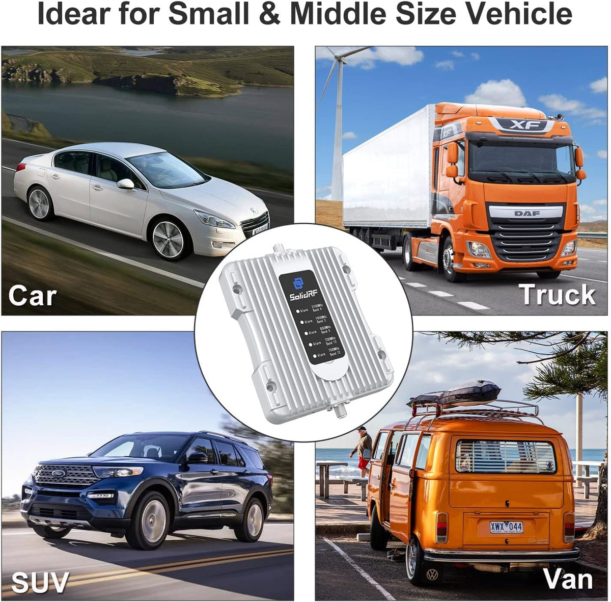 Cell Phone Booster for Car with Magnetic Roof Antenna H363252
