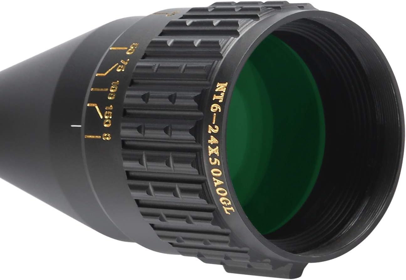 6-24x50 Scope Red/Green/Blue Illuminated Reticle H4066