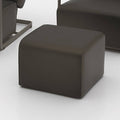 Light Brown Leather Ottoman F3429