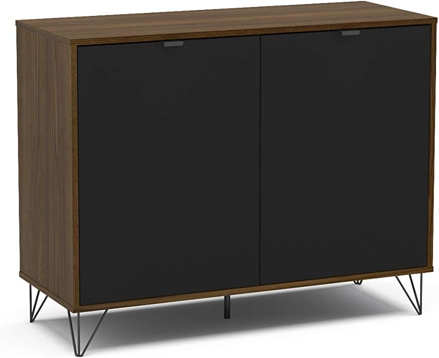 Dark Brown Black Sideboard Buffet Storage Cabinet G2604