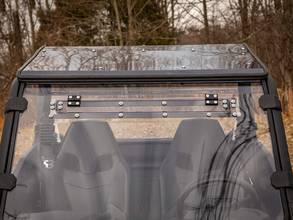 Heavy-Duty Scratch Resistant Full Vented Windshield, 1/4" Thick Polycarbonate B850
