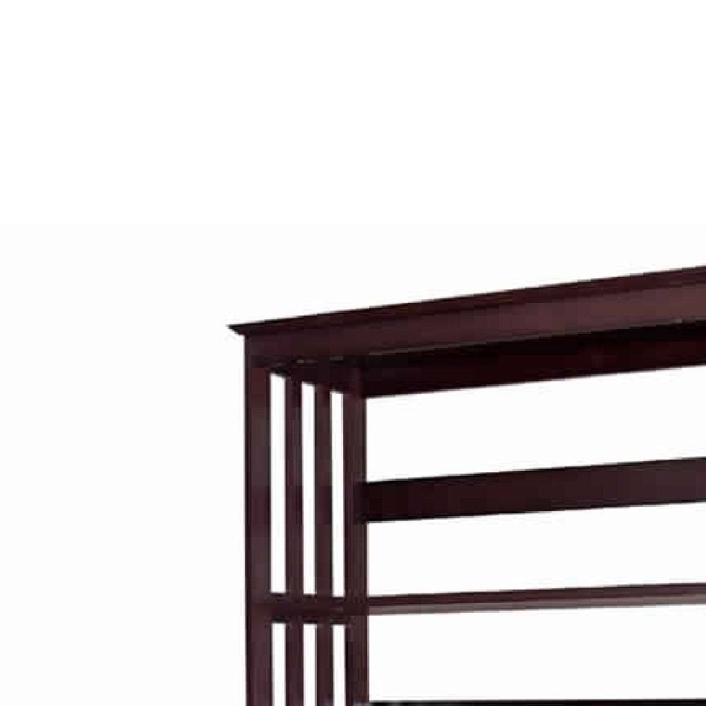 4 Tier Wooden Bookcase Espresso Brown I18860
