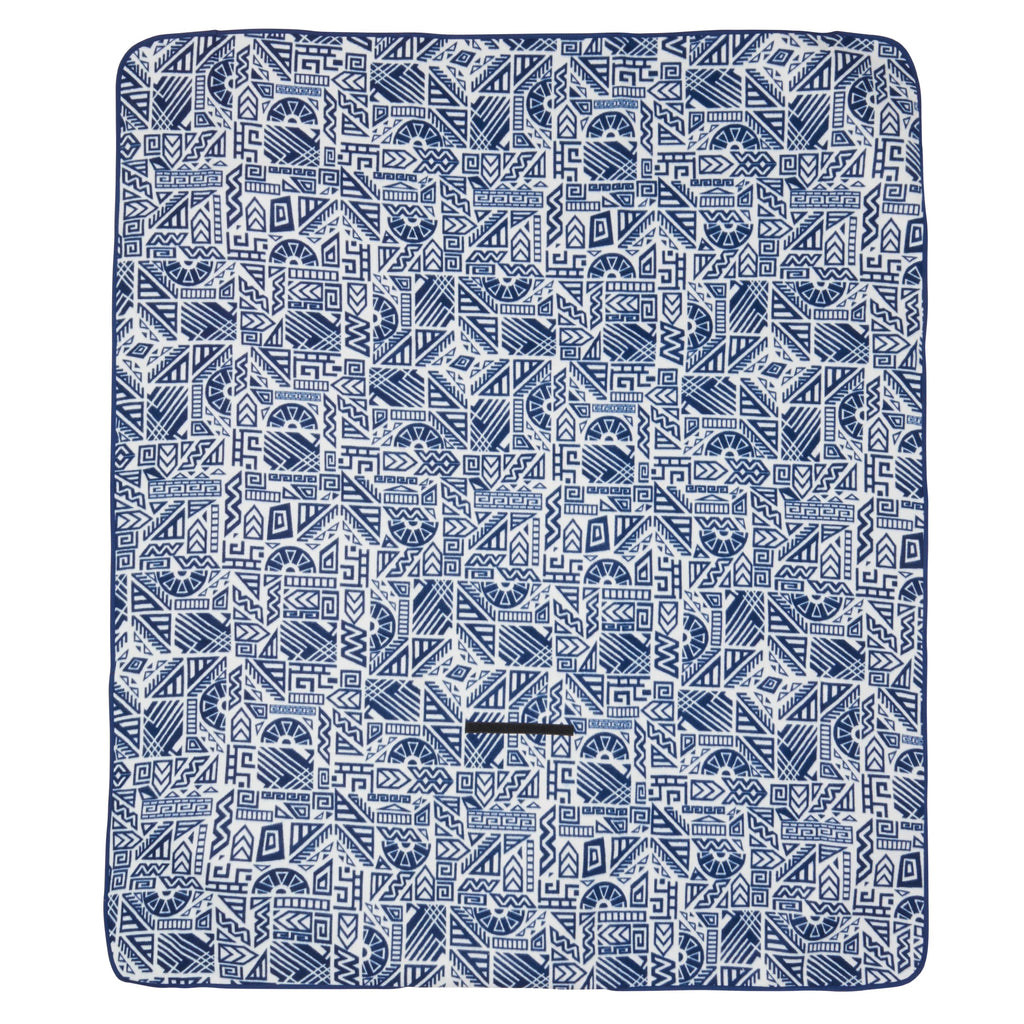 Blue Patterned Outdoor Blanket 60"x70" Q511746
