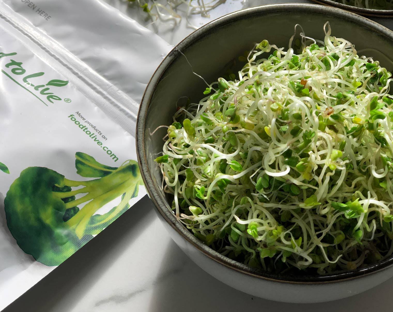 Organic Broccoli Seeds for Sprouting (8 Pounds) C7227