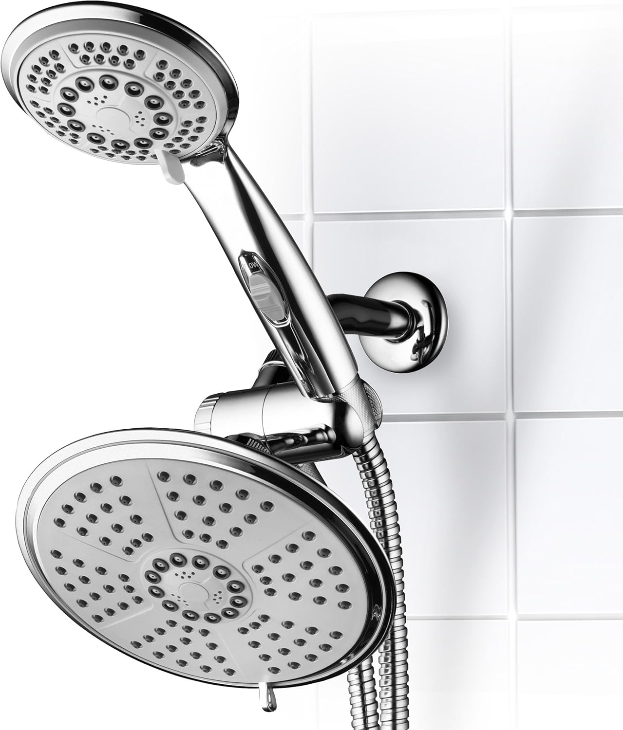 Chrome Finish Rainfall Combo Shower Head with Hand Shower W899930