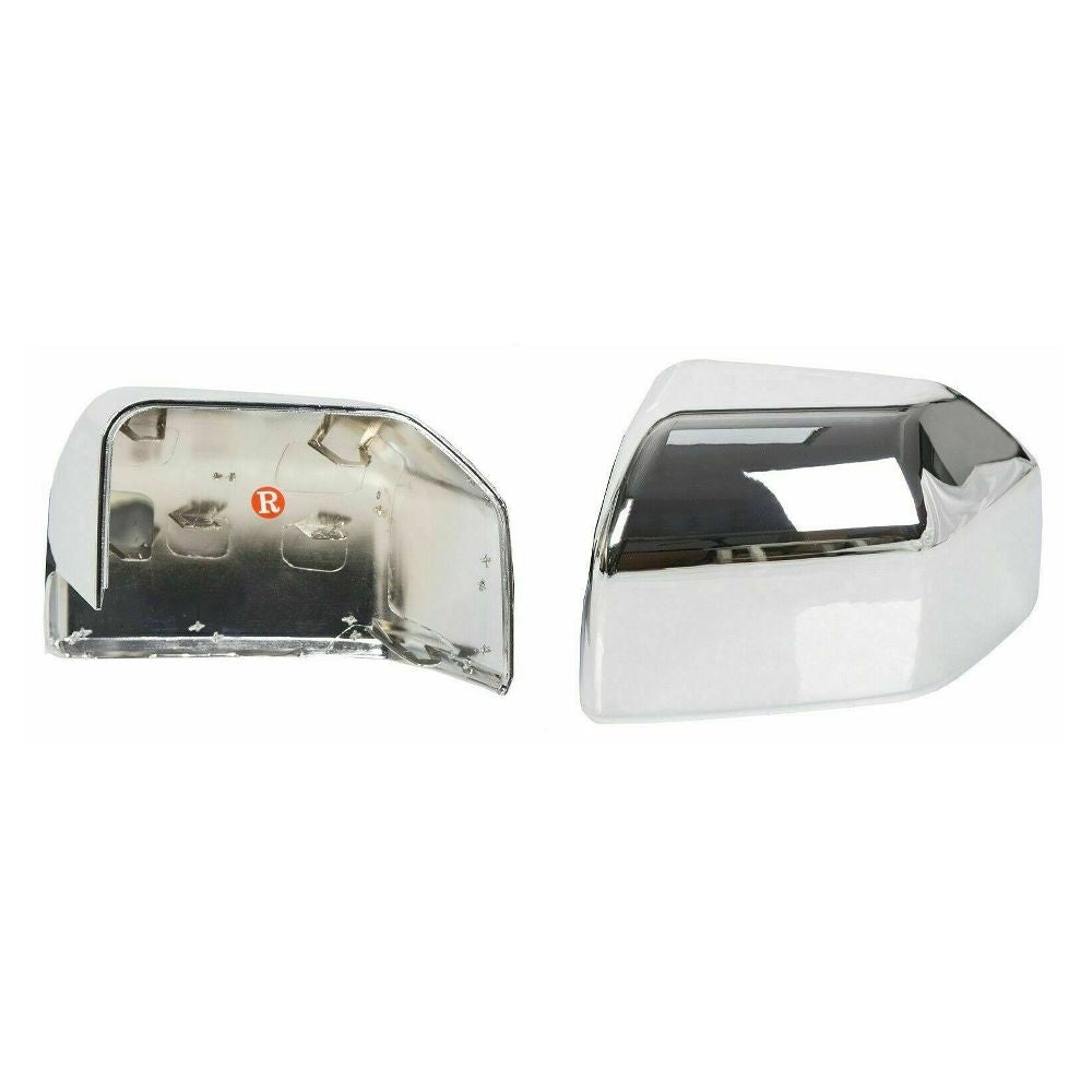 Chrome Pair Top Mirror Covers Caps F913