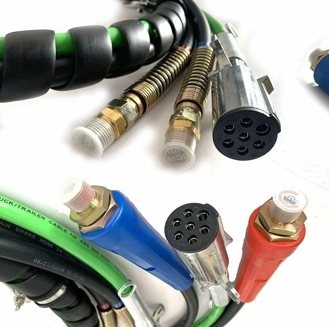 12FT 3 in 1 ABS Electrical and Rubber Air Line Hose Assemblies U377
