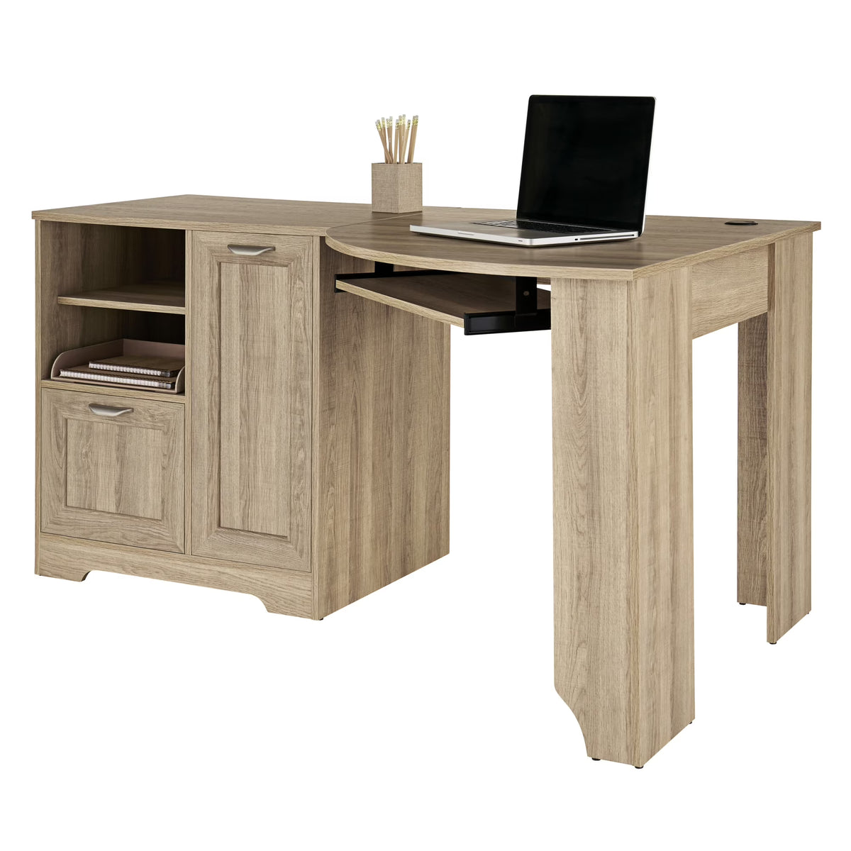 Blonde Ash Corner Desk E47893