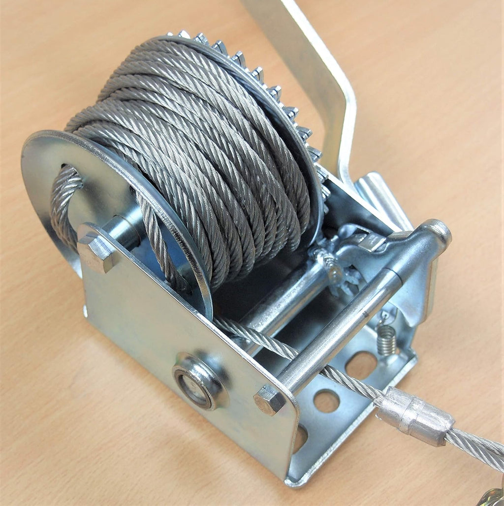 600 LB Gear Steel Cable Hand Winch Pack of 2 W6913