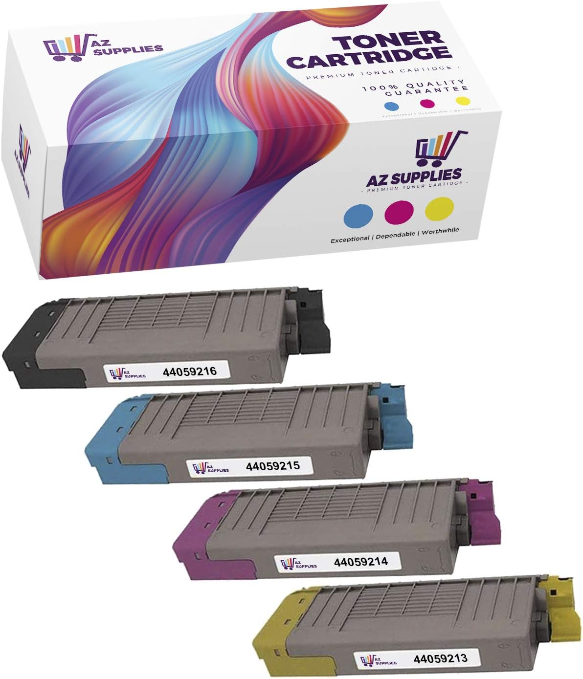 Compatible Toner Cartridge 4-Packs for Okidata C860 MC860 I902091