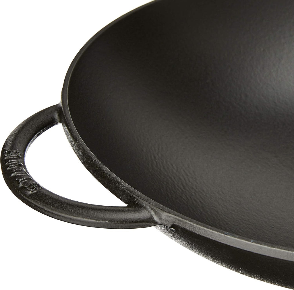 Black Matte Cast Iron Wok E392513